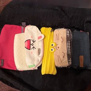 Sets of 6 Styles Multi-Color Pencil Cases Set